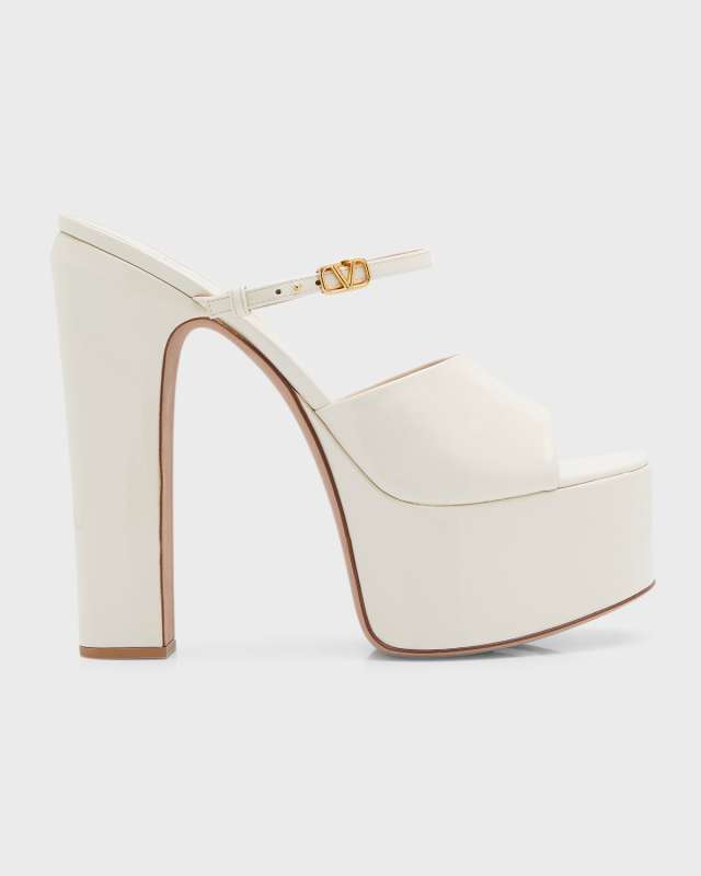 Patent Mary Jane Platform Mules